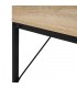 MESA ESCRITORIO 2 CAJONES MADERA MDF ROBLE Y NEGRO MDMHOGAR