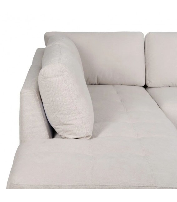SOFA RINCONERA 226 X 222 X 80 KAIKO TAPIZADO EN BLANCO ROTO