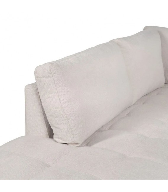 SOFA RINCONERA 226 X 222 X 80 KAIKO TAPIZADO EN BLANCO ROTO