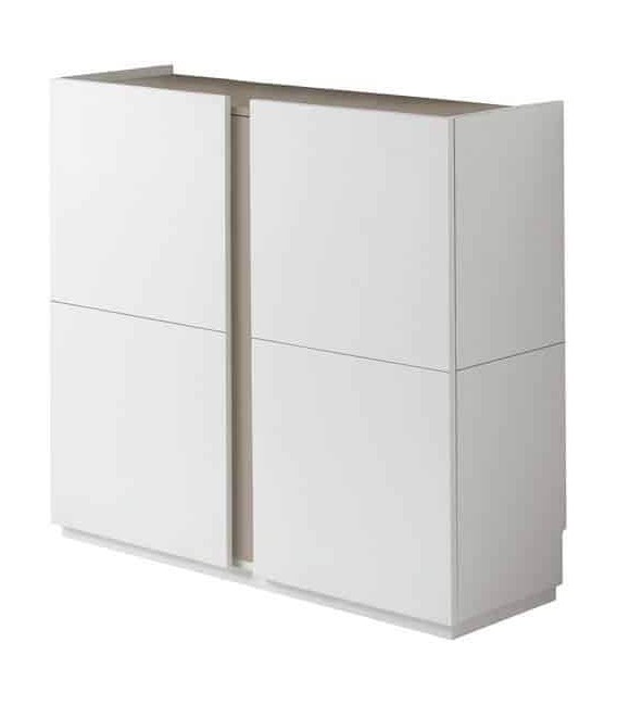 ZAPATERO MOLEA BAJO BLANCO Y ARENA MDMHOGAR