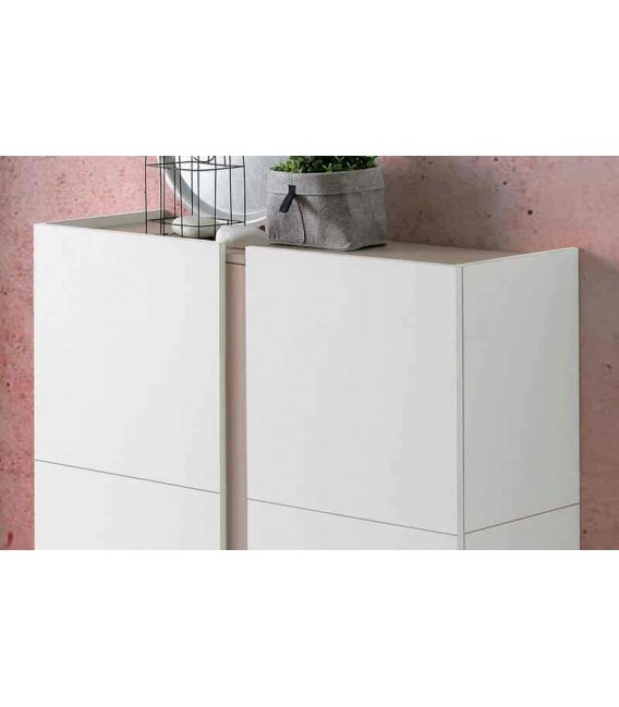 ZAPATERO MOLEA BAJO BLANCO Y ARENA MDMHOGAR