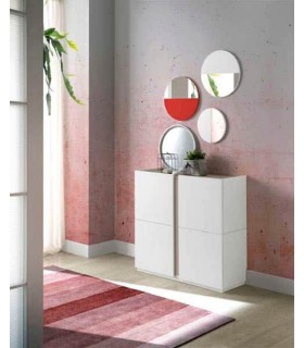 ZAPATERO MOLEA BAJO BLANCO Y ARENA MDMHOGAR