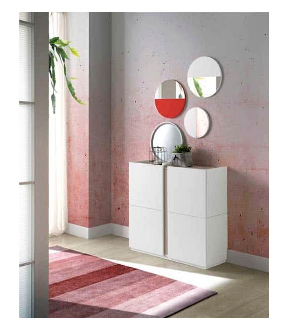 ZAPATERO MOLEA BAJO BLANCO Y ARENA MDMHOGAR