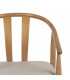 SILLON COMEDOR MADERA ROBLE NATURAL TEXTIL BEIGE MDMHOGAR