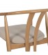SILLON COMEDOR MADERA ROBLE NATURAL TEXTIL BEIGE MDMHOGAR