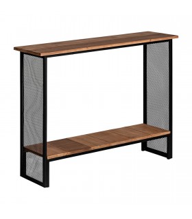 CONSOLA MADERA DE ABETO HIERRO MDMHOGAR