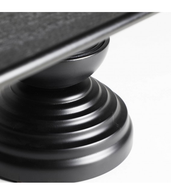MESA DE CENTRO MADERA DE PINO NEGRO MDMHOGAR