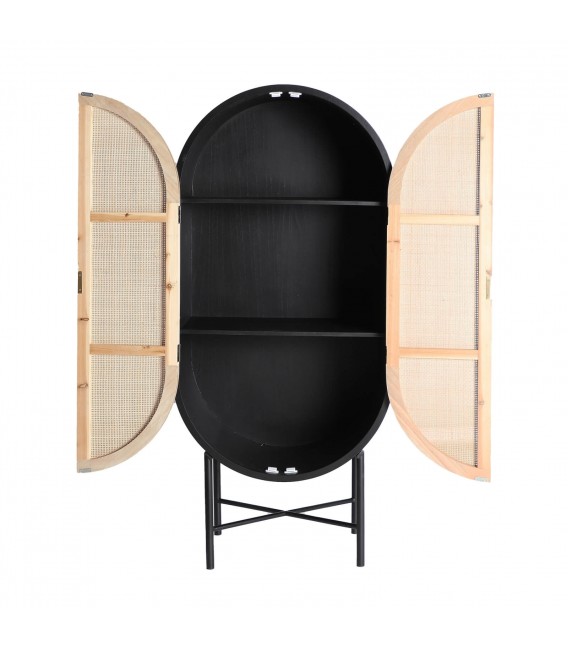 ARMARIO MADERA DE PINO Y RATÁN MDMHOGAR