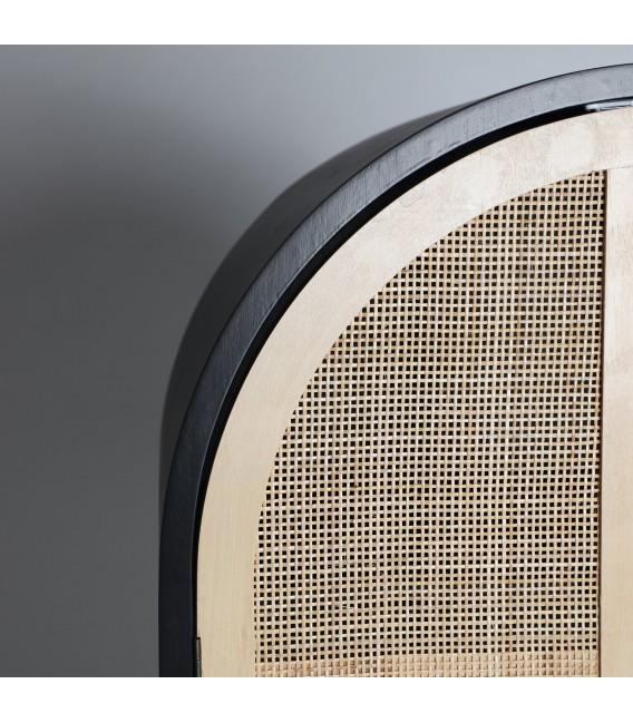 ARMARIO MADERA DE PINO Y RATÁN MDMHOGAR