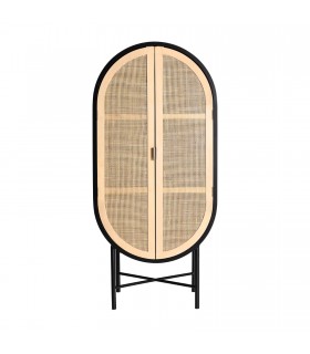 ARMARIO MADERA DE PINO Y RATÁN MDMHOGAR