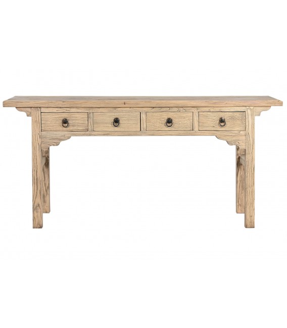 CONSOLA MADERA DE OLMO MACIZO MDMHOGAR