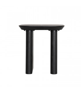 MESITA AUXILIAR MADERA DE ABETO COLOR NEGRO MDMHOGAR