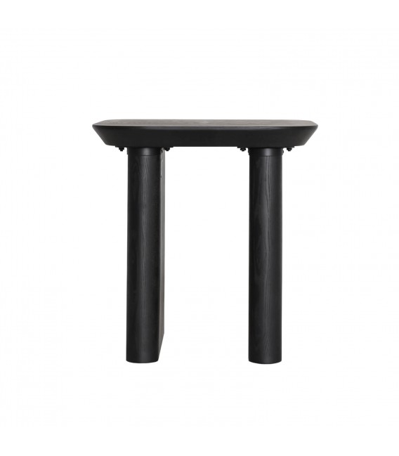 MESITA AUXILIAR MADERA DE ABETO COLOR NEGRO MDMHOGAR