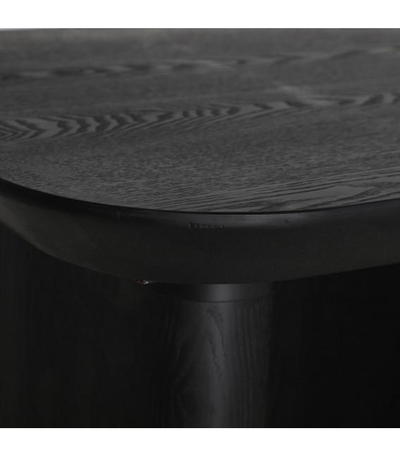 MESITA AUXILIAR MADERA DE ABETO COLOR NEGRO MDMHOGAR