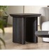 MESITA AUXILIAR MADERA DE ABETO COLOR NEGRO MDMHOGAR