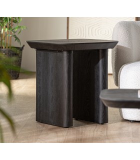 MESITA AUXILIAR MADERA DE ABETO COLOR NEGRO MDMHOGAR