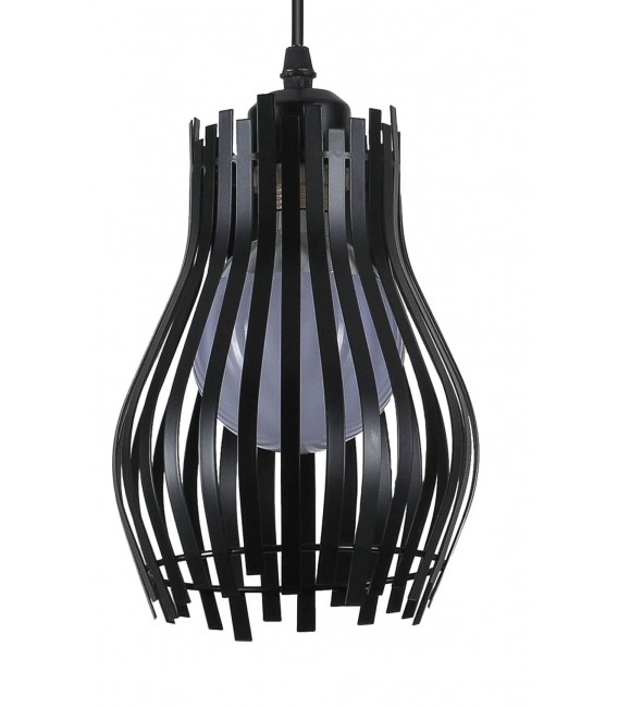 LAMPARA DE TECHO 63 LUCES TALIN METAL NEGRO RECULABLE EN ALTURA
