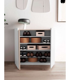 ZAPATERO BLANCO Y ROBLE MDMHOGAR