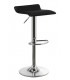 TABURETE BARRA ELEVABLE METAL CFROMADO POLIPIEL NEGRA