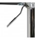 TABURETE BARRA ELEVABLE METAL CFROMADO POLIPIEL NEGRA