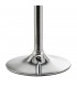 TABURETE BARRA ELEVABLE METAL CFROMADO POLIPIEL NEGRA