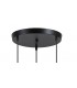 LAMPARA DE TECHO REDONDA 3 LUCES GURSA METAL NEGRO MDMHOGAR