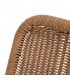 SILLA EXTERIOR APLIABLE POLIETILENO IMITACION RATAN METAL NEGRO