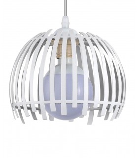 LAMPARA DE TECHO 3 LUCES REGULABLE EN ALTURA METAL BLANCO