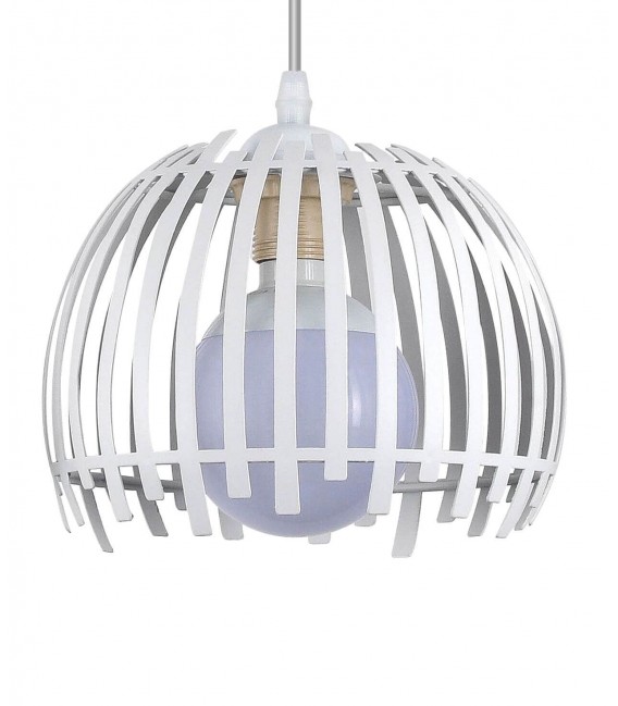 LAMPARA DE TECHO 3 LUCES REGULABLE EN ALTURA METAL BLANCO