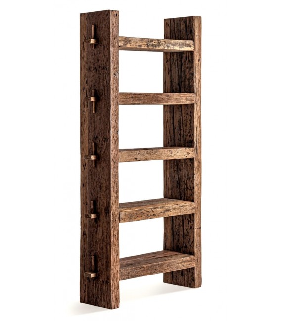 ESTANTERIA LIBRERIA WALDING MADERA TECA RECICLADA