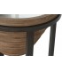 MESITA AUXILIAR 46 X 56 SICILIA METAL MADERA DE ABETO CRISTAL MDMHOGAR
