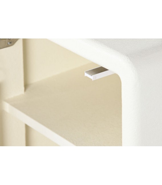 MESITA DE NOCHE MADERA MDF BLANCA MDMHOGAR