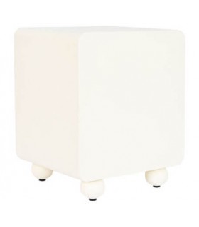 MESITA DE NOCHE MADERA MDF BLANCA MDMHOGAR