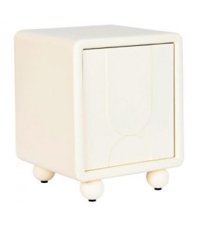 MESITA DE NOCHE MADERA MDF BLANCA MDMHOGAR