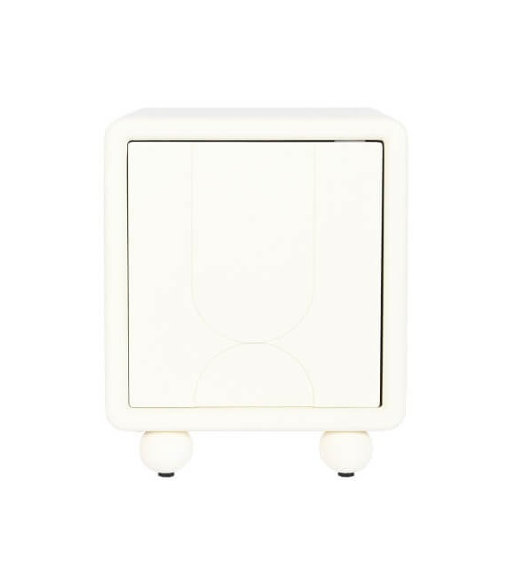 MESITA DE NOCHE MADERA MDF BLANCA MDMHOGAR