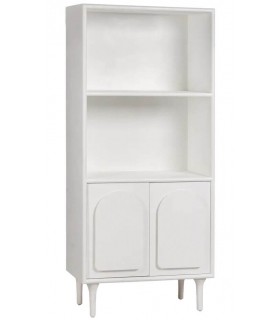 ESTANTERIA 2 PUERTAS MADERA DM LACADA EN BLANCO