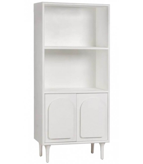 ESTANTERIA 2 PUERTAS MADERA DM LACADA EN BLANCO