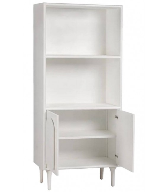 ESTANTERIA 2 PUERTAS MADERA DM LACADA EN BLANCO