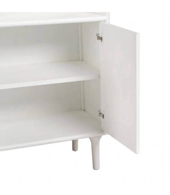ESTANTERIA 2 PUERTAS MADERA DM LACADA EN BLANCO