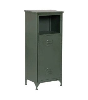 ARMARIO TAQUILLA METAL VERDE CRISTAL MDMHOGAR