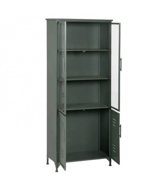 VITRINA TAQUILLA METAL VERDE CRISTAL MDMHOGAR