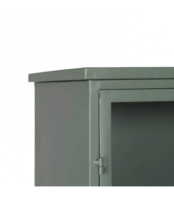 VITRINA TAQUILLA METAL VERDE CRISTAL MDMHOGAR