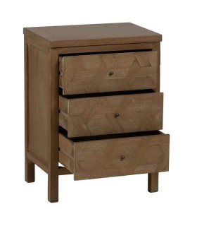 MESITA DE NOCHE MADERA DE PAULONIA Y DM MDMHOGAR