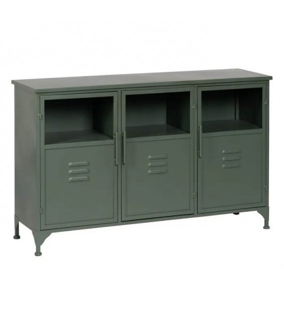 APARADOR TAQUILLA METAL VERDE CRISTAL MDMHOGAR