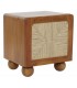 MESITA DE NOCHE MADERA ACACIA RATAN MDMHOGAR