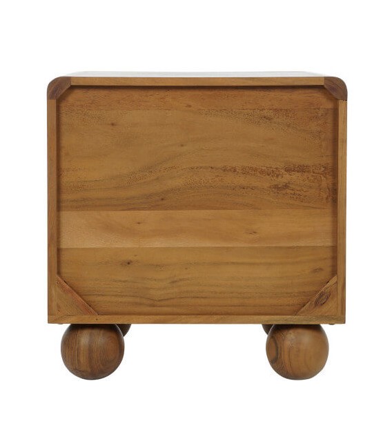 MESITA DE NOCHE MADERA ACACIA RATAN MDMHOGAR