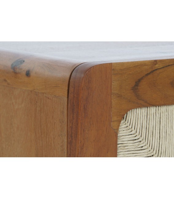 MESITA DE NOCHE MADERA ACACIA RATAN MDMHOGAR