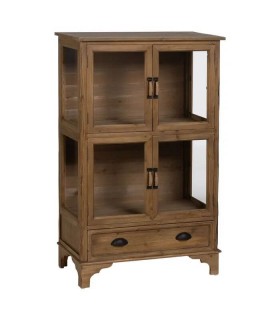 VITRINA MADERA DE ABETO CRISTAL MDMHOGAR