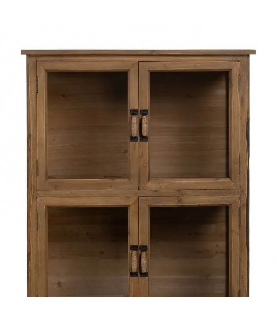 VITRINA MADERA DE ABETO CRISTAL MDMHOGAR