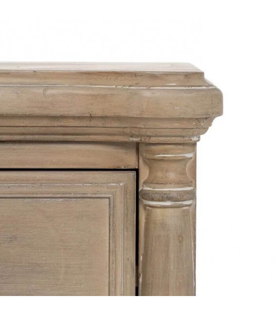 MESITA DE NOCHE MADERA DE ABETO NATURAL MDMHOGAR